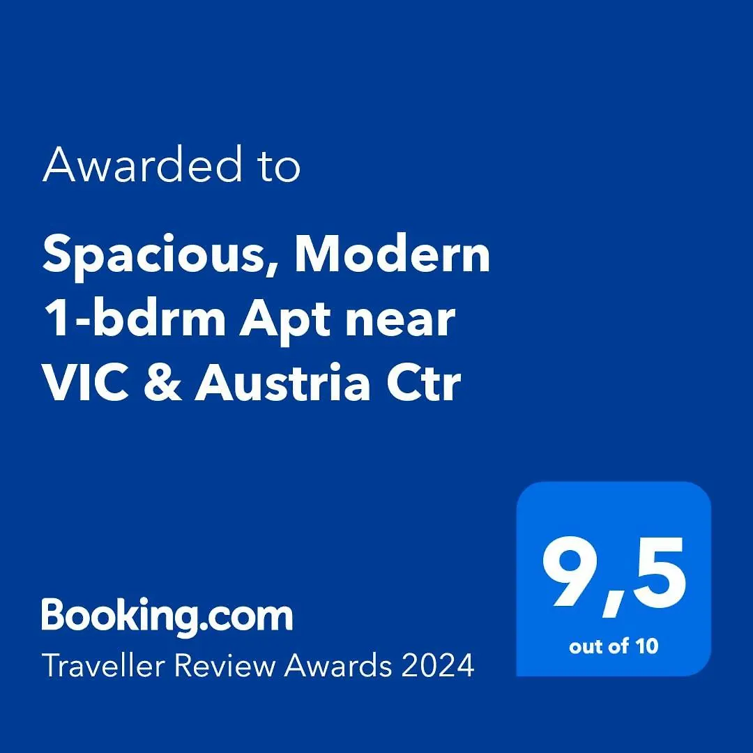 شقة Spacious, Modern 1-Bdrm Apt Near Vic & Austria Ctr فيينا